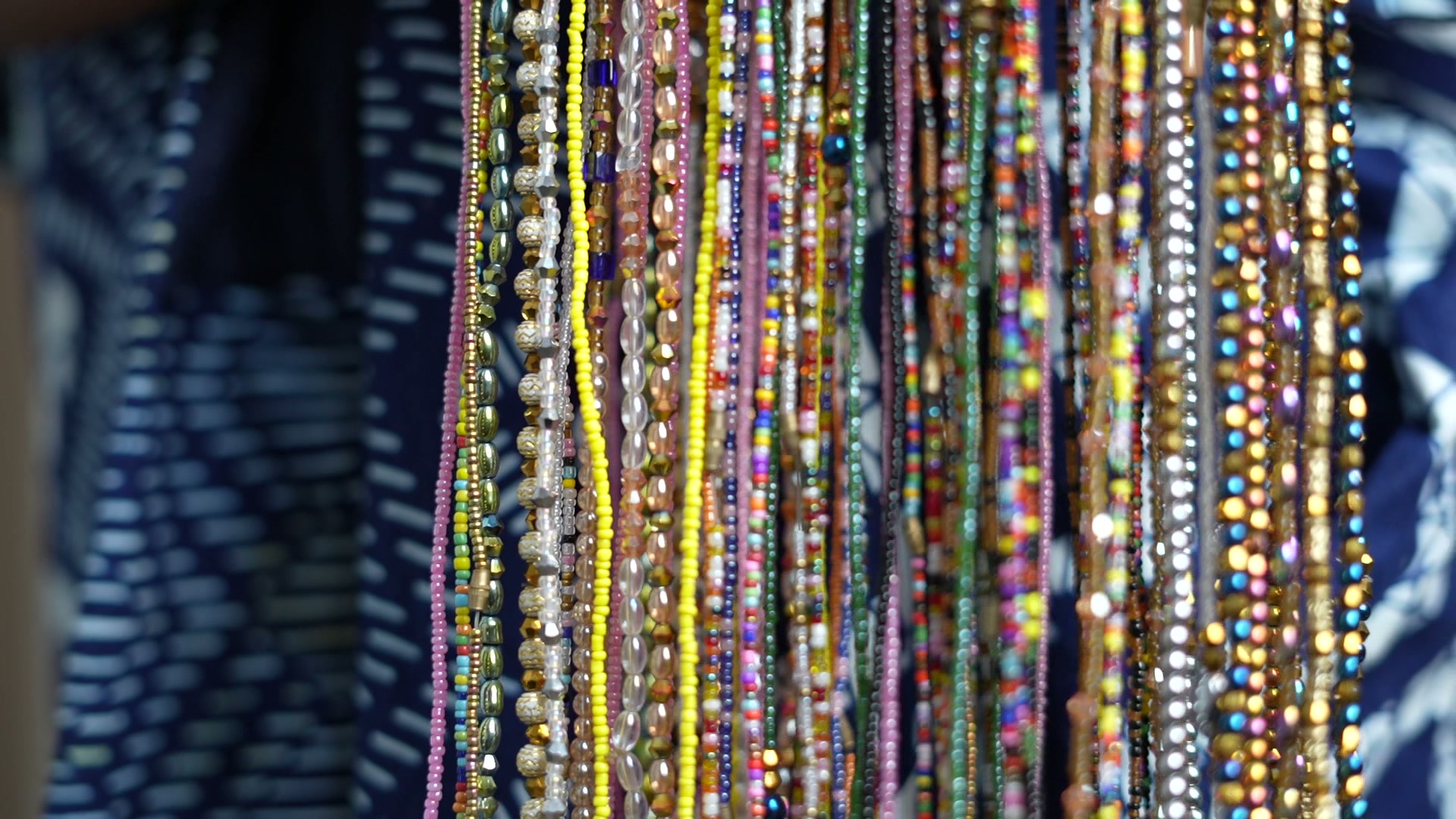 The Jewel Festival Set — set of three matching Nigerian glass bead strands